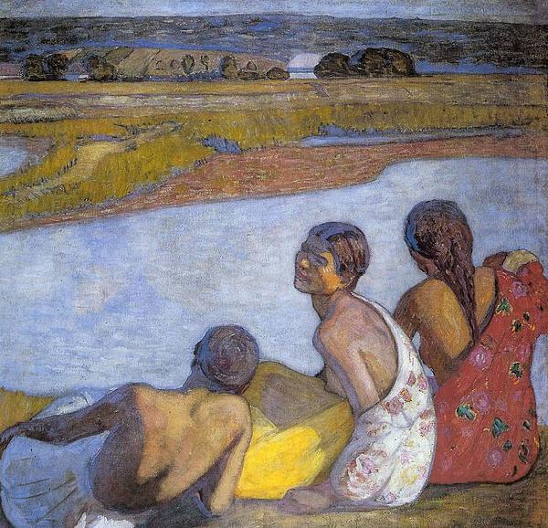 Gypsy Girls by the Banks of Lapos, Bela Ivanyi-Grunwald